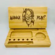 Chucky doll laser engraved magnet back flip style rolling tray Christmas gift
