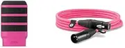 RØDE PodMic Pink Pop Filter and Cables Bundle - WS14 and XLR (3m) Cable