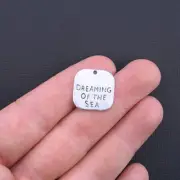 BULK 50 Sea Dream Charms Antique Silver Tone - SC2329