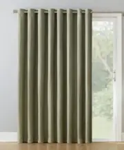 Armin Grommet Room Darkening Extra-Wide Door Curtain Panel in Hazel Sz 100x84
