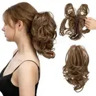 Clip on Messy Bun Hair Piece Natural Look Claw Clip In Ponytail Hair Women