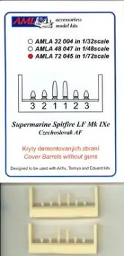 AML Models 1/72 SPITFIRE LF Mk.IXE BARREL COVERS without Guns Resin Set