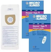 Replacement Micro-Lined Paper Bags for Hoover Style Y Windtunnel and Tempo Up...