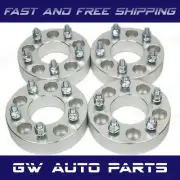 4PC 1" WHEEL SPACER ADAPTERS 5X4.75" CB 74mm STUD 7/16" FIT OLD CORVETTE