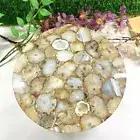 30" Natural Agate Side Table, Crystal Stone End Table, Crystal Table Home Decors