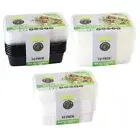 3x 10pc Lemon & Lime Food/Meal Prep 0.75L Reusable Containers/Storage Assorted