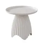 Nordic Round Plastic Side Table End Coffee Table for Livingroom Small Apartment