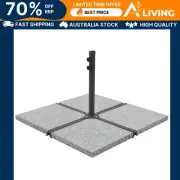 Umbrella Weight Plate Granite 25 kg Square Grey Heavy Duty Outdoor Base St 45070