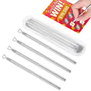 Lottery Scratcher Ticket 4 Pcs Scratch off Tool Scraper Back Scratchers Pusher