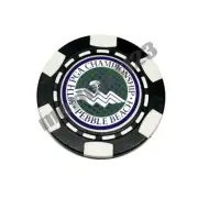 1977 PGA Championship Pebble Beach Dia-magnetic Clay Poker Chip Golf Ball Marker
