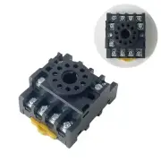 Relay Socket Base 8 Pins Power Eight Terminal Screws DIN Rail Electromagnetic