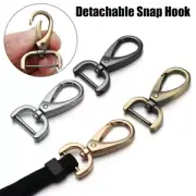 Metal Pet Leash Hooks Detachable Snap Hook Trigger Clips Leather Strap Buckles