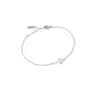 Cross Charm Silver Bracelet