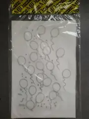 MJDESIGNS Iron On Transfer Paint Your Own " Ballons!" 1980s Vintage Fashion...