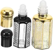 Ipetboom 2pcs Roller Perfume Bottles Elegant Essential Oil Containers for Travel Compact Design for Easy Application for Fragrances and Liquid Cosmetics