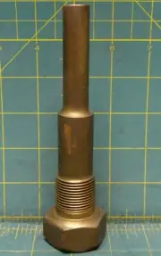 Brass Threaded Stepped Thermowell 1" FNPT x 3/4" MNPT x 4" Insertion