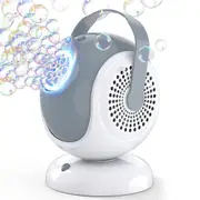 Bubble Machine Automatic Bubbles Blower For Kids With LED Light And 360 Degree Rotation