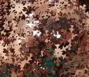 100 pcs Vintage Snowflake Sequins 25mm 1-Inch Metallic Pink for Sewing or Crafts