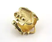 Ring Adjustable Bezel Ring Raw brass (18mm 7.5US inner size - Adjustable ) 3189