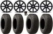 MSA Black Clutch 15" UTV Wheels 30" BFG KM3 Tires Polaris RZR XP 1000 / PRO XP