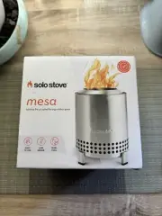 Solo Stove Mesa Outdoor Tabletop Fire Pit Stainless Steel Brand New