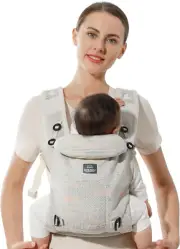 Bebamour Knit Baby Carrier Lightweight Baby Wrap Carrier 3-in-1 Baby Carrier ...