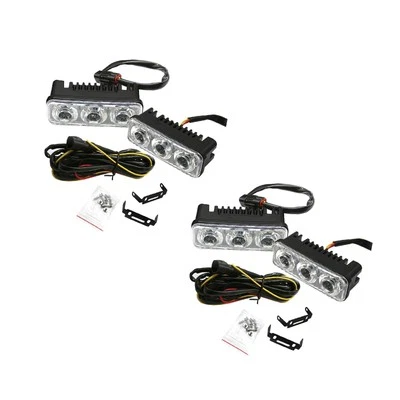 2x Generic LED Daytime Running Lights Open Circuit Protection Reliable High