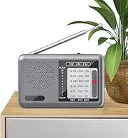 Portable Radio Rechargeable, Rechargeable Weather Radio Am Shortwave Radio, Audio Equipment Full Band Great Reception Transistor Radio for Outdoor