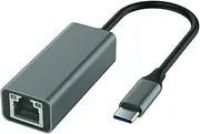 ROTOPATA USB C to Ethernet Adapter, Driver Free USB C to RJ45 Gigabit Ethernet Adapter Compatible for MacBook Pro|Air, iPhone 15 Pro|Max, Windows XP, MAC OS, Linux