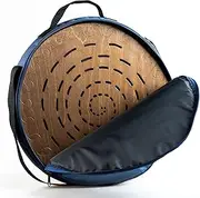 Rain Disk 'Water-Fall' 16-Inch | Relaxing Water Sound | Ocean Drum from Wood | Meditative Sound Tool | With Soft Protecting Bag