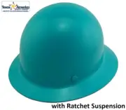 MSA Skullgard Full Brim Hard Hat With Ratchet Suspension - Teal