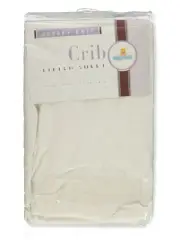 Big Oshi Jersey Knit Fitted Crib Sheet - white, one size