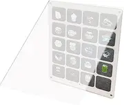 Pin Organizer Display | Acrylic Clear 20 Girds Pin Organizer Dustproof - Pin Display Case for Badges Ribbons Buttons, Pin Holder for Workplace, School, and Home Jmedic