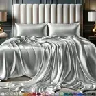 Satin Bed Sheets - 4 Piece Luxury Silky Queen Size Bedding Set - Softer than Sil
