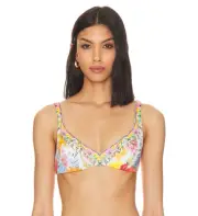 NWT - Camilla "Sunlight Symphony" Bralette Bikini Top, Multi - US 8/Medium