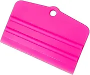 Umaki 4.3'' x 2.9'' Silicone Pink Squeegee, Flexible Small Squeegee for Car Paint Protection Film, Vinyl Wrap, Tinting Film and Screen Printing, Water Blade for Sink, Glass, Tiles, Mirror