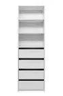 GENEVA THREE SHELF/FOUR DRAWER BUILT IN WARDROBE - HAMPTONS