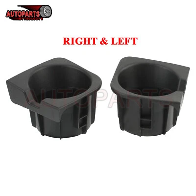 For Toyota Tacoma 2005-2017 Center Console Cup Holder Insert Right & Left Black