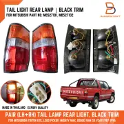 Pair Rear Tail Light Lamp For Mitsubishi Triton Ute ME MF MG MH MJ 87-96 Black