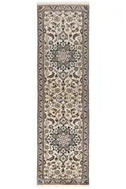 Nain 9la Hand-Knotted Persian Carpet 193x57 cm-Neu,Orient,Carpet,Runner,Beige