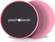 Peach Bands Core Sliders Fitness - Dual Sided Exercise Discs For Abs And Core