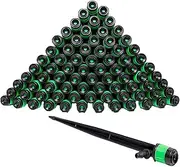 Drip Irrigation Emitters, Irrigation Spray Drip Emitters, Quick-Connect Adjustable Watering System for Lawns Flower Beds Vegetable Gardens