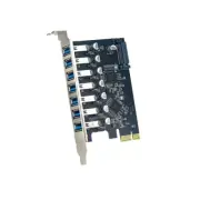 X-MEDIA XM-PEX-U307 | 7-Port USB 3.0 PCI Express PCIe Controller Adapter Card