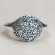 New Authentic Pandora Cosmic Stars Ring Size 52 190914CZ W Hinged Box