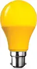 LED Globe - A55 5W - Insect Lamp - Boyonet B22 - Yellow Light - Yellow Finish (L