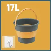 5/10/17L Portable Folding Bucket Multifunctional Thickened Silicone Bucket for C