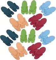 WEKADRIN 12pairs Reusable Pedicure Slippers of Random -flops for Beauty Salon Spa Home and Travel Lightweight Safe and Practical Household Footwear