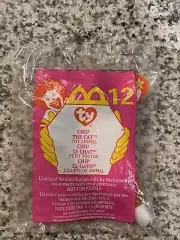 TY Teenie Beanie Babies #12 Chip the Cat 1999 McDonald's Plush Toy Errors