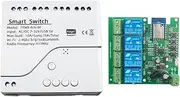 IsMwav WiFi Switch 4CH Tuya WiFi Switch DIY 7-32V 4CH RF Home Automation Module for Home