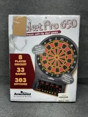 Arachnid Cricket Pro 650 Electronic Dartboard with Micro-Thin Dividers - Avai...